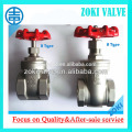 Stainless Steel npt thread gate valve B Type